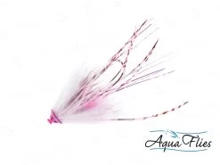 AQUA FLIES Stu's Metal Head Tube WHITE/PINK (PB8A)