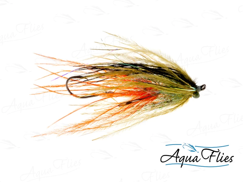 AQUA FLIES JERRY'S ULTRA MINI INTRUDER OLIVE/ORANGE(PB9D) 3 AQUA FLIES JERRY'S ULTRA MINI INTRUDER OLIVE/ORANGE(PB9D)