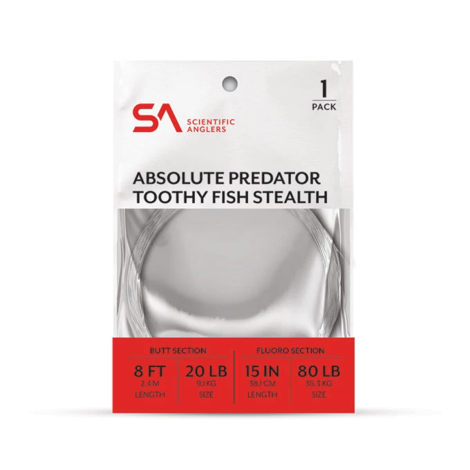 SCIENTIFIC ANGLERS ABSOLUTE PREDATOR TOOTHY FISH STEALTH LEADER 3 SCIENTIFIC ANGLERS ABSOLUTE PREDATOR TOOTHY FISH STEALTH LEADER