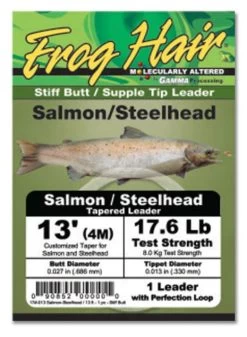Frog Hair Stiff Butt Supple Tip Salmon/steelhead 13ft Leader