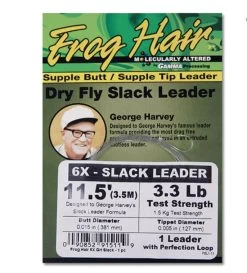 FROG HAIR Dry Fly Slack Leaders