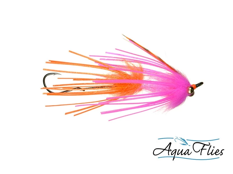 AQUA FLIES Sili-Leg Intruder Pink/Orange (PB4B) 3 AQUA FLIES Sili-Leg Intruder Pink/Orange (PB4B)