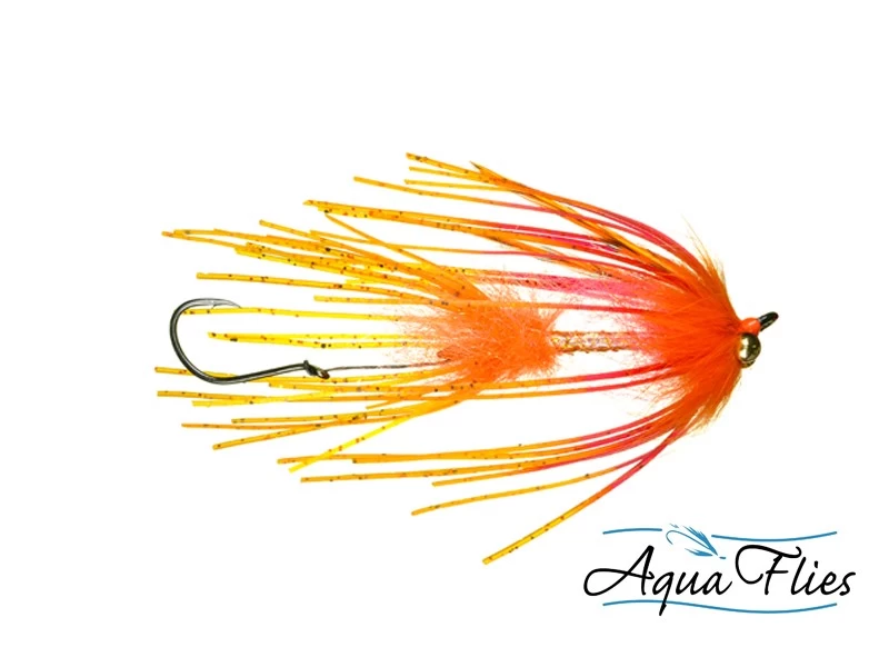 AQUA FLIES Sili-Leg Intruder Red/Orange (PB4A) 3 AQUA FLIES Sili-Leg Intruder Red/Orange (PB4A)